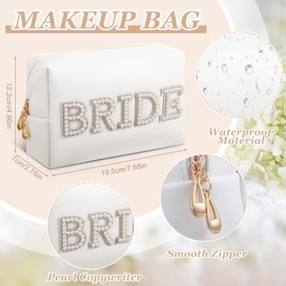 Bride Gift Set Elegant Wedding Accessories Makeup Bag Hair Clips Sunglasses main image 4